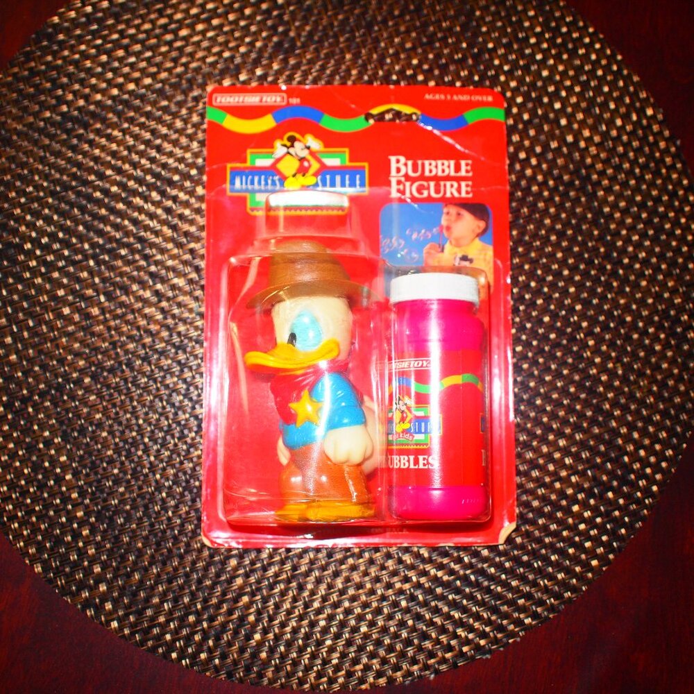 Vintage 1995 Disney Mickey's Stuff For Kids Bubble Tootsie Toy Sealed